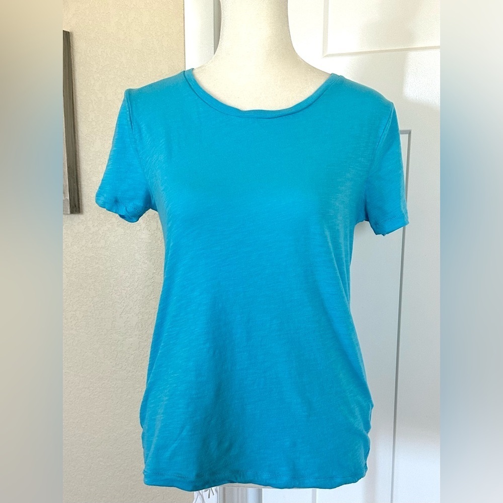 J.Crew Vintage Cotton Tee Shirt XS Blue Re-Imagined Collection